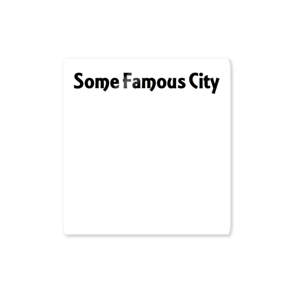 06045のSome Famous City ステッカー