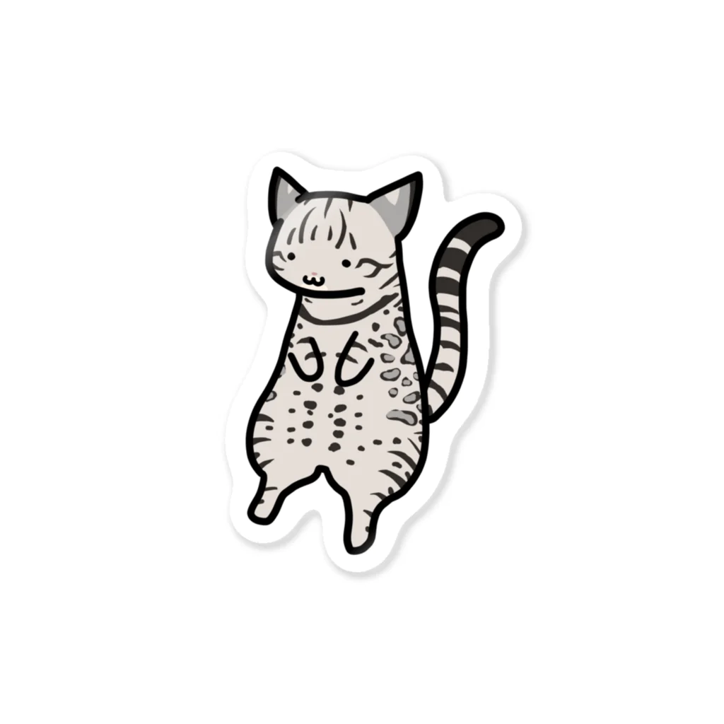 まめゆきの灰ベンガル猫 Sticker