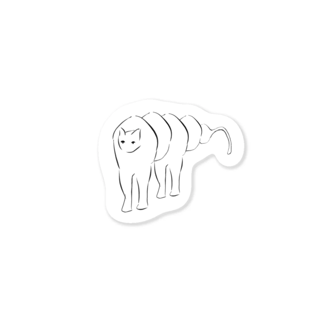 【公式】はげめがねの猫が連続している Sticker