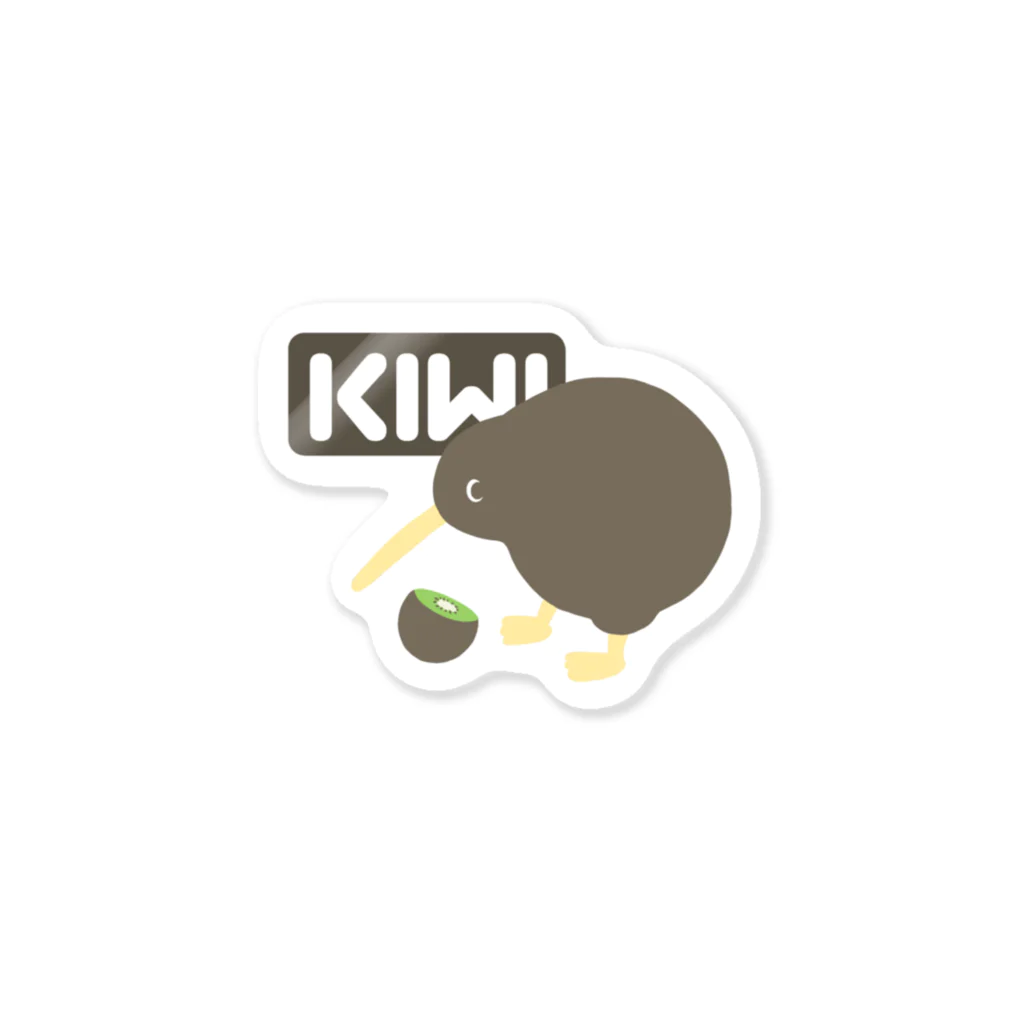 イニミニ×マートのKIWI&KIWI ステッカー