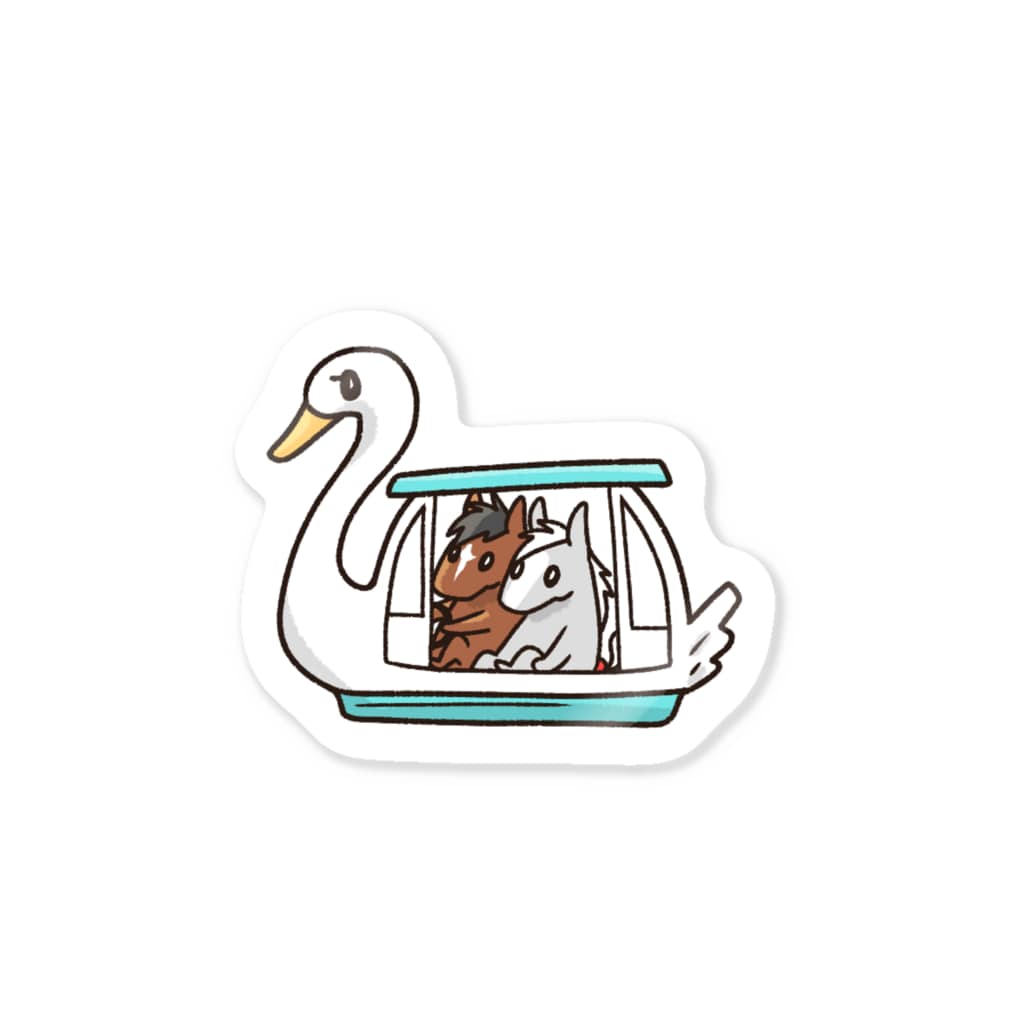 sterilesoilのスワンボート Sticker