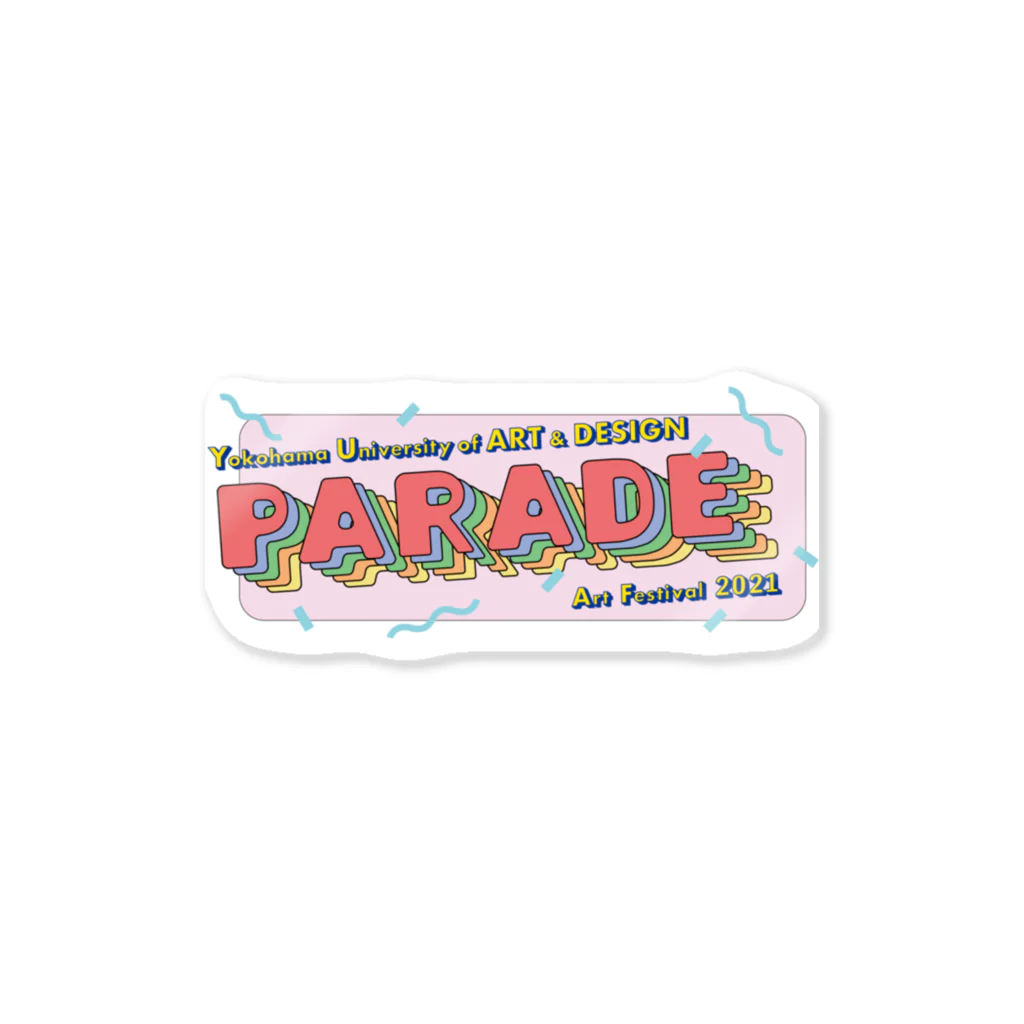 横浜美術大学 芸術祭2021のPARADE ステッカー