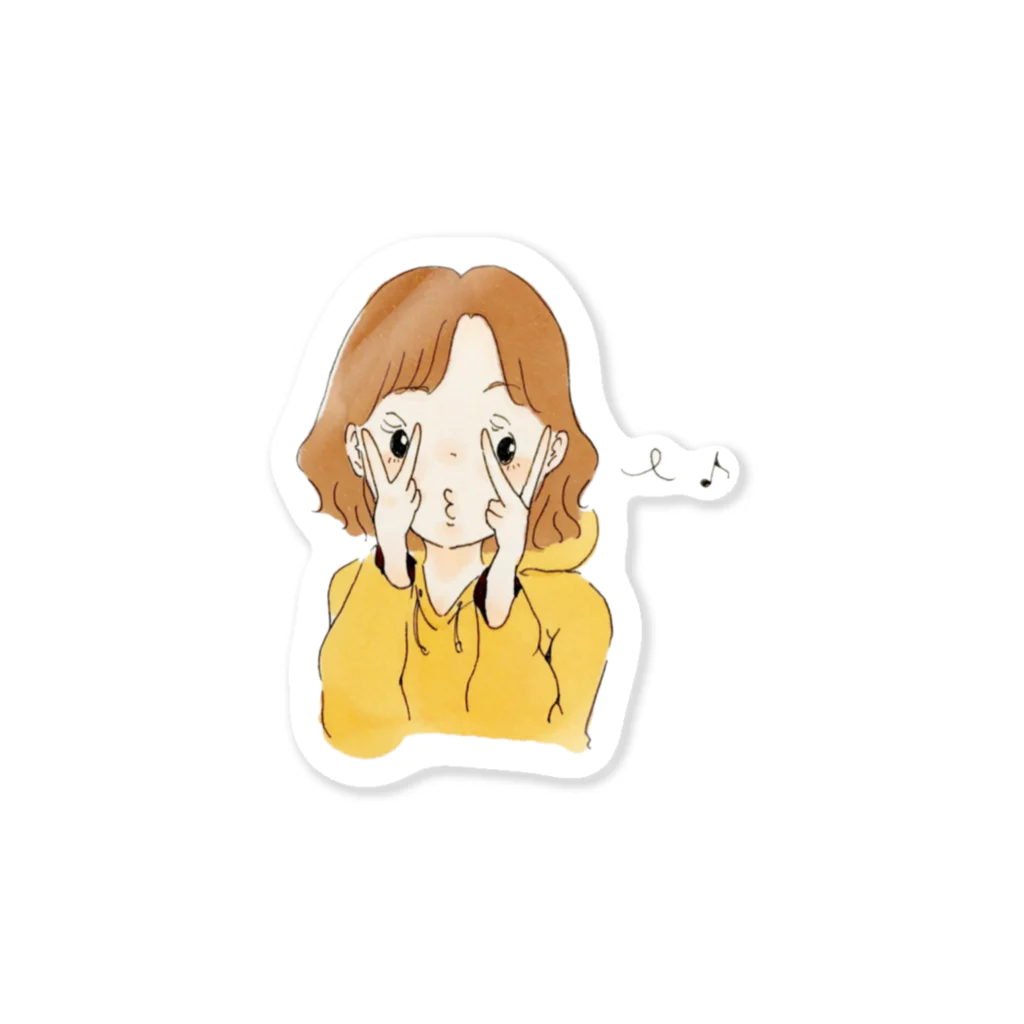 かわの まさみのルンルン ちゃん Sticker