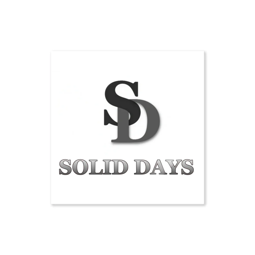 SOLID DAYS グッズショップのSOLID DAYS 3 ステッカー