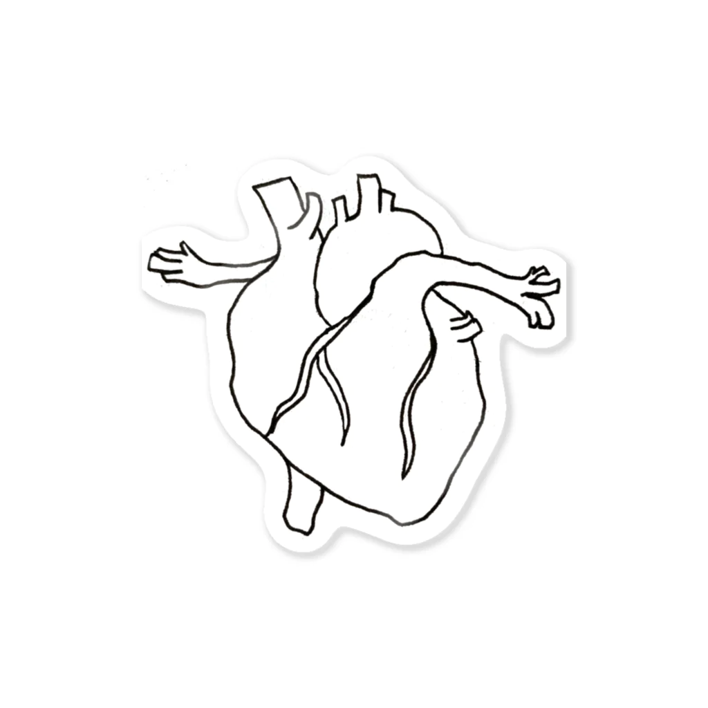 liberte🖤🗯💭の心臓🫀 ステッカー