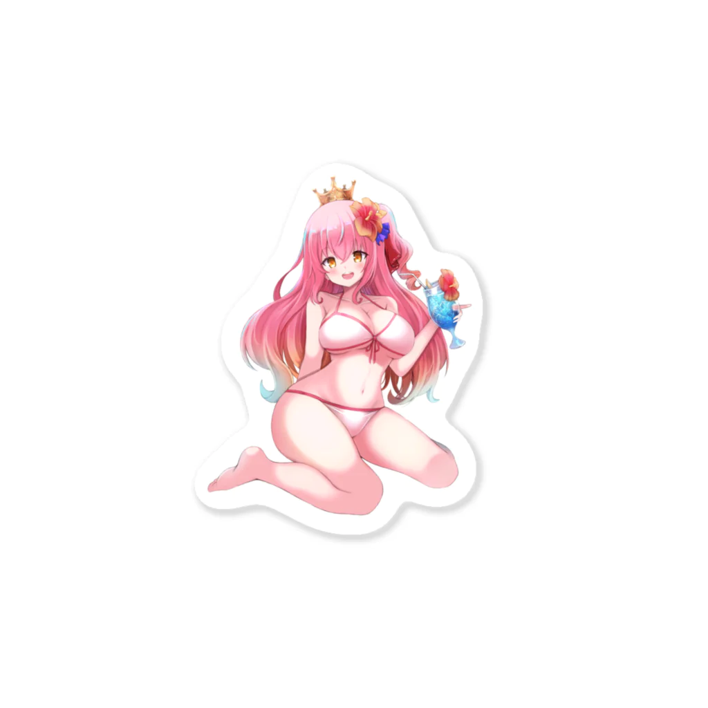 プチ@ゲーム実況Vtuberの水着プチ Sticker