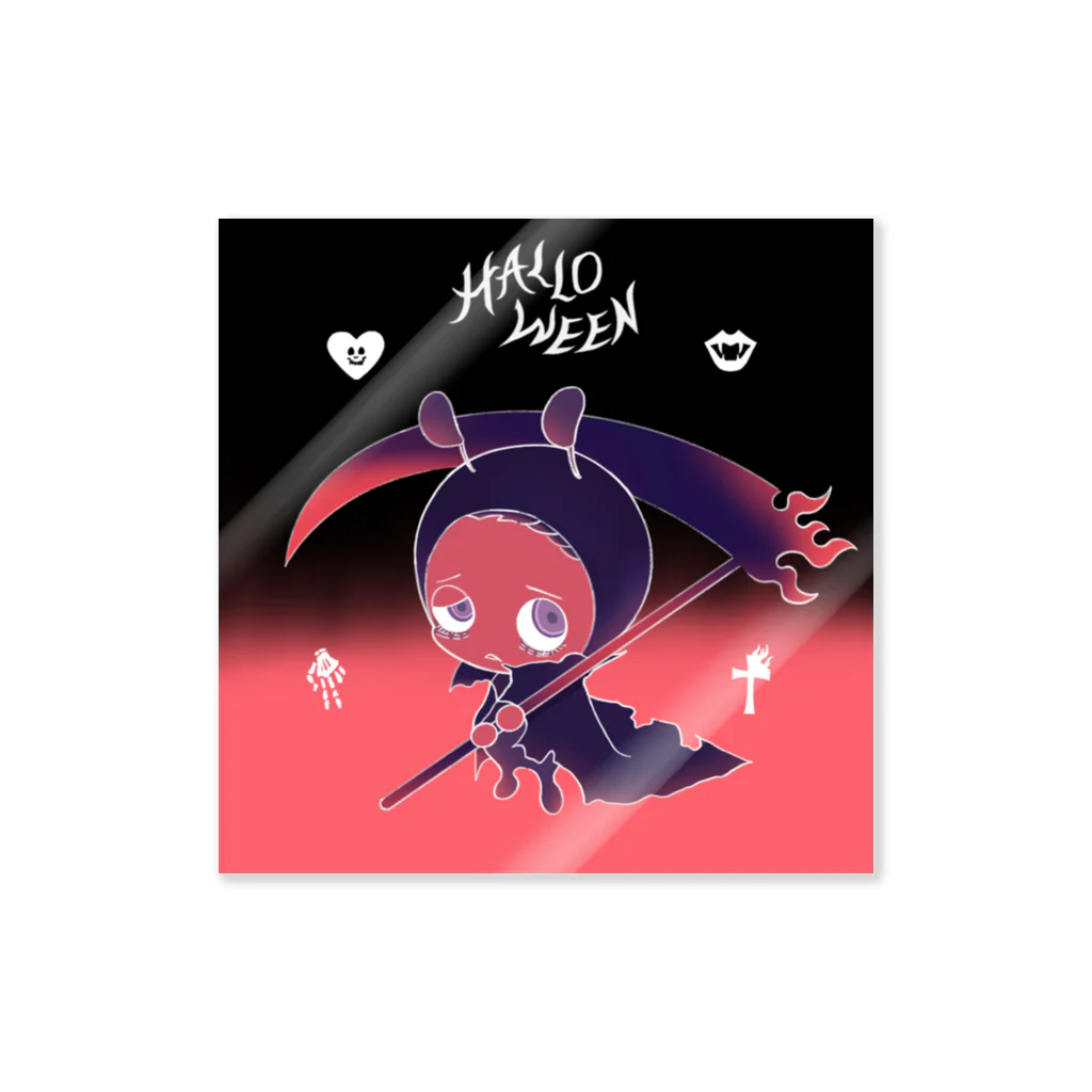 POYOのHalloween・アンラッキーくん Sticker