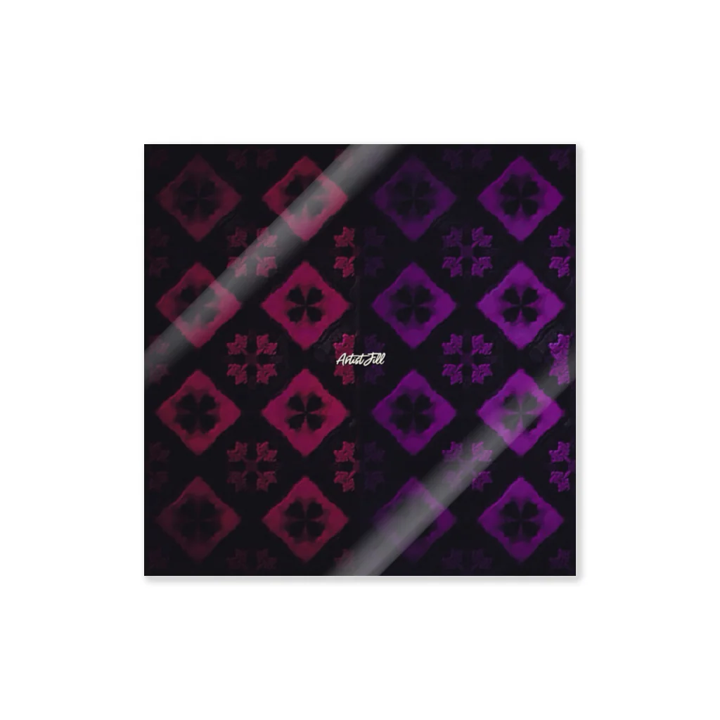【ホラー専門店】ジルショップの紅×紫(ツートンカラー) Sticker