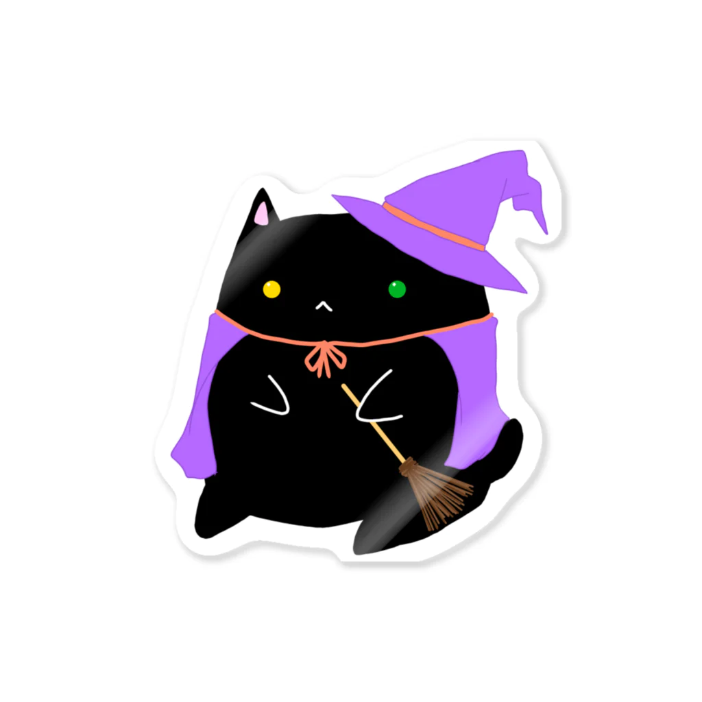 くろねこClochetteの魔女くろねこ Sticker