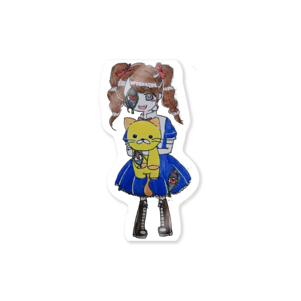 平和🕊(ピンフ)のお目目娘 Sticker