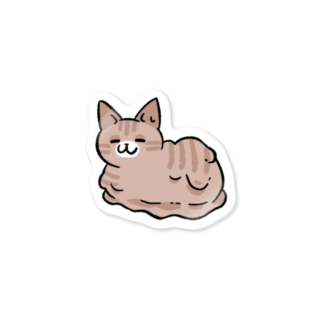 ごんてつ美術部のとけてるねこ Sticker