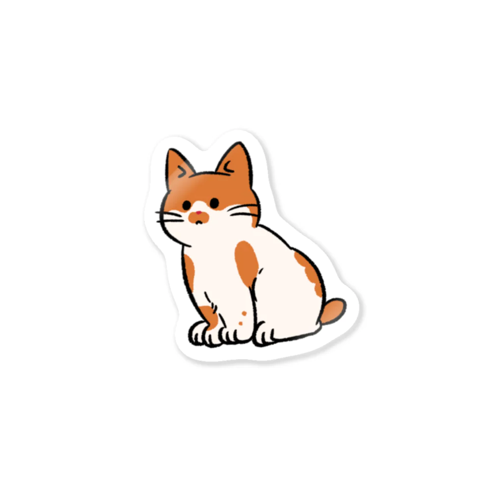 ごんてつ美術部のれいせいなねこ Sticker