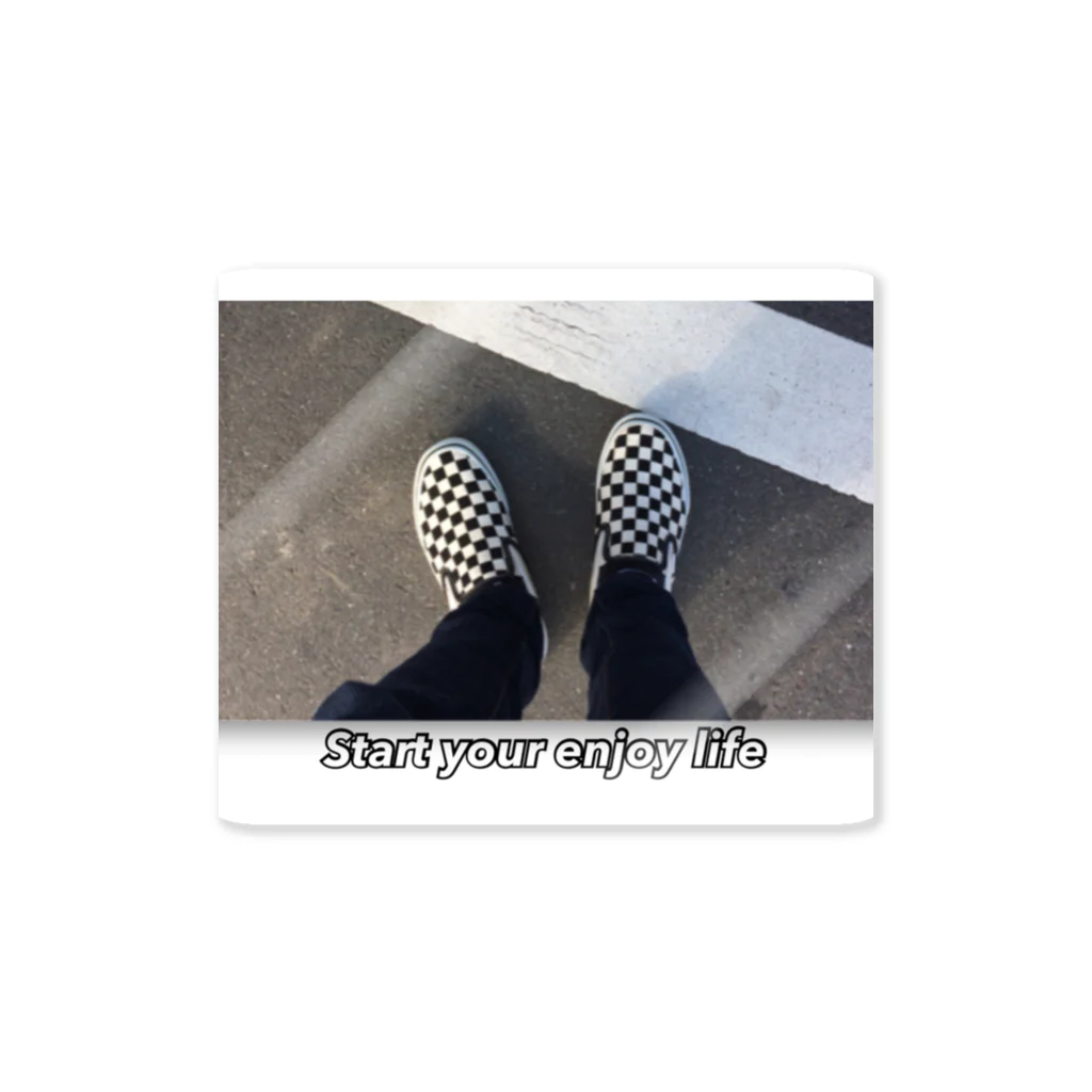 FEEL GOODのstart your enjoy life Sticker