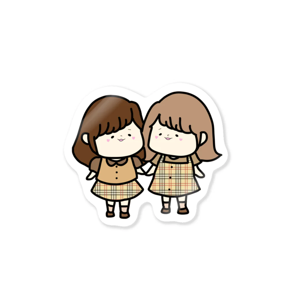 ホタルイカさんの家の秋服ちゃん Sticker