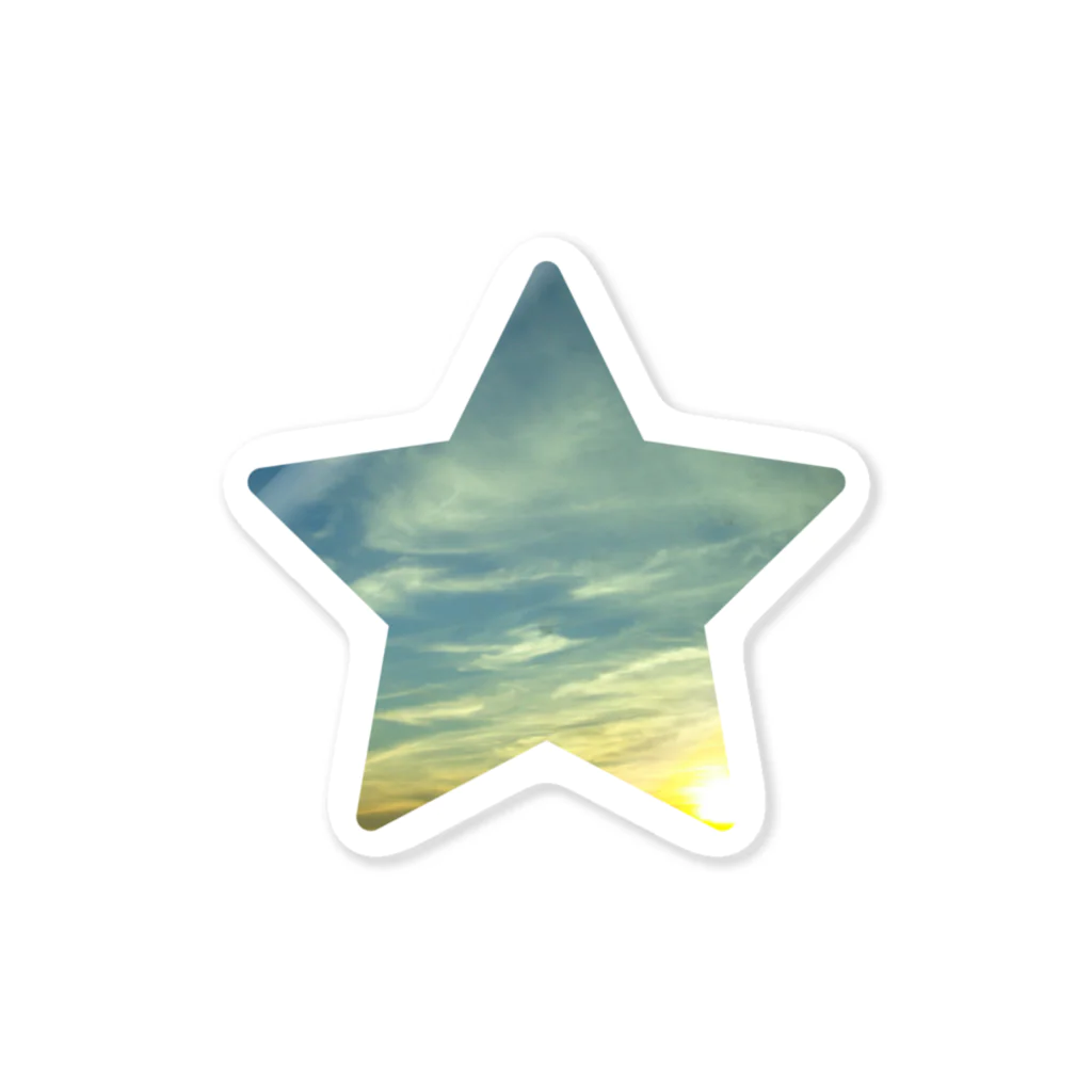 WINDOWの朝の星空 Sticker