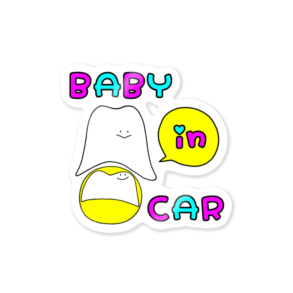 ゆきじのBABY in CAR ステッカー