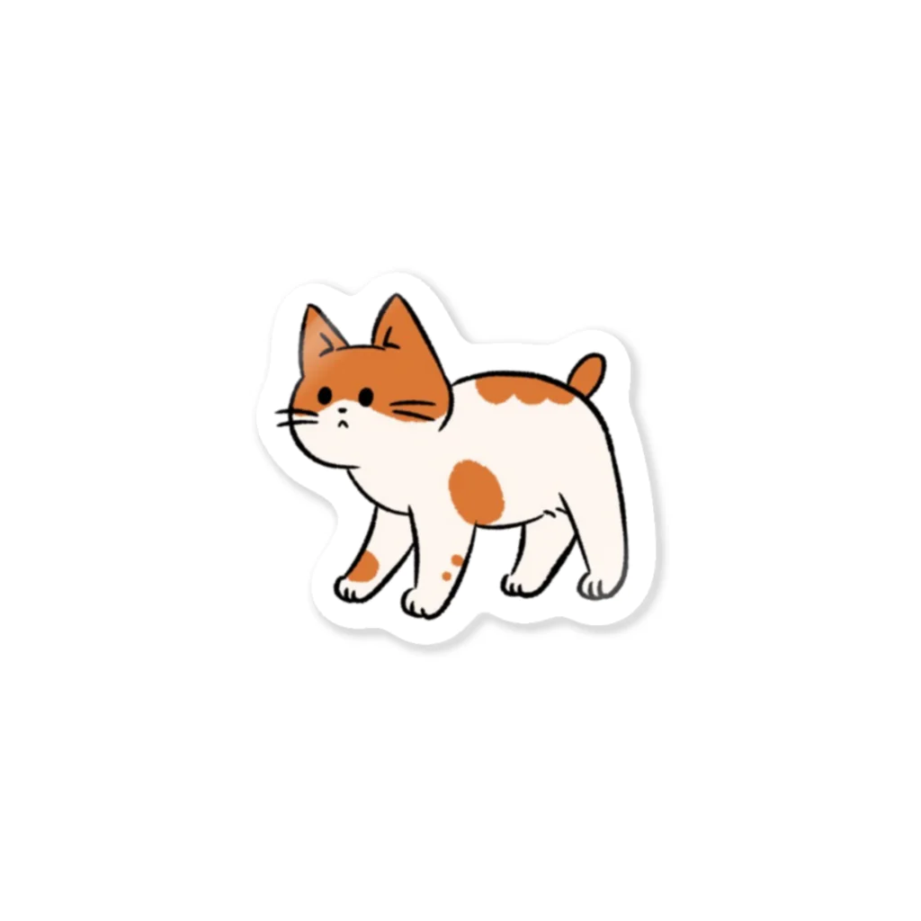 ごんてつ美術部のてくてくねこ Sticker