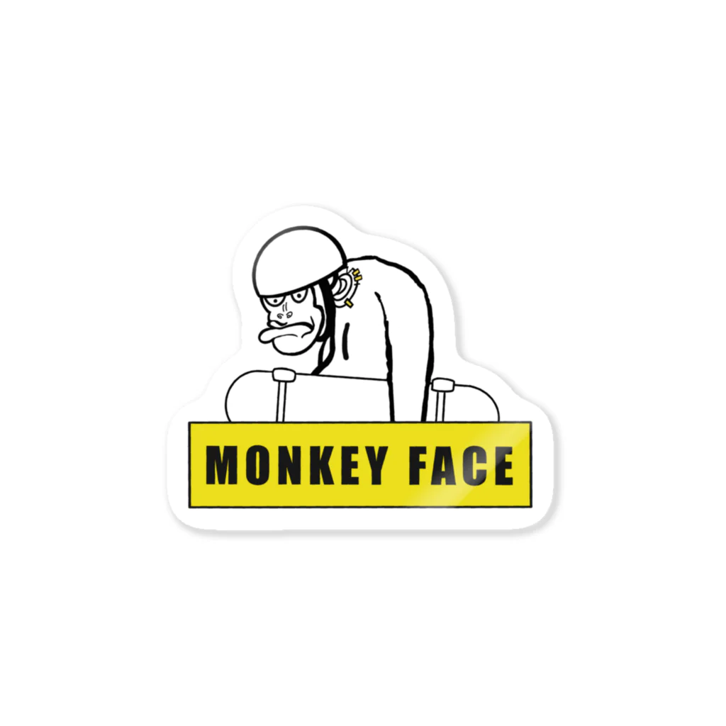 かにのmonkeyface Sticker