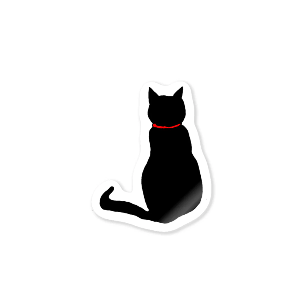 ロルカフェ。の背中で語る猫。 Sticker