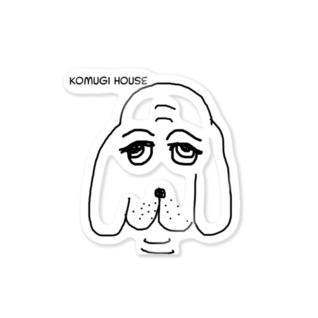 komugi-houseの小麦店長シンプル ステッカー