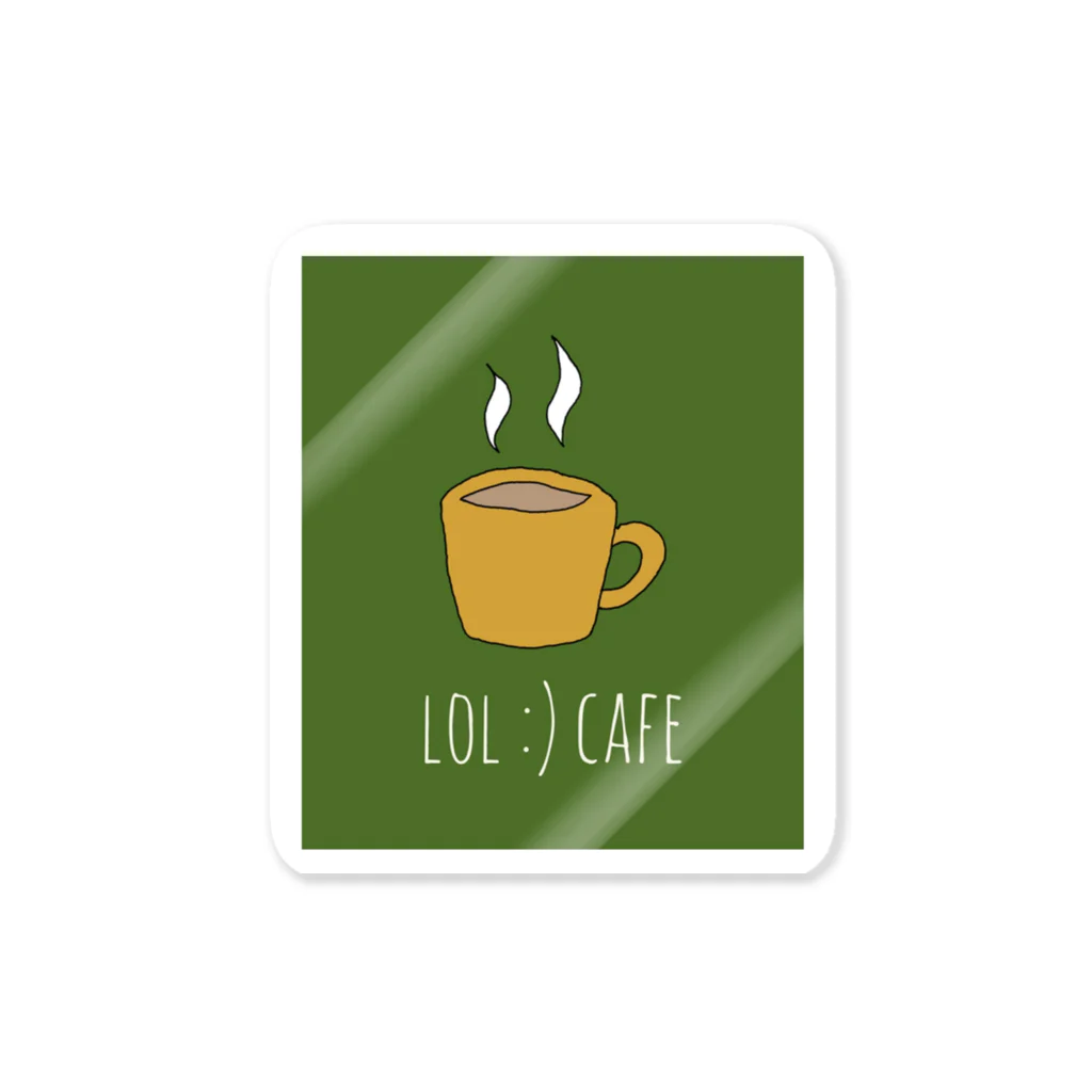 ロルカフェ。のlol_cafeのロゴ。 ステッカー