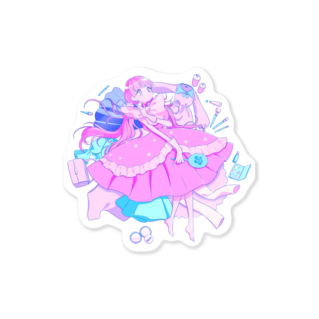 らららのららら　おめかし少女 Sticker