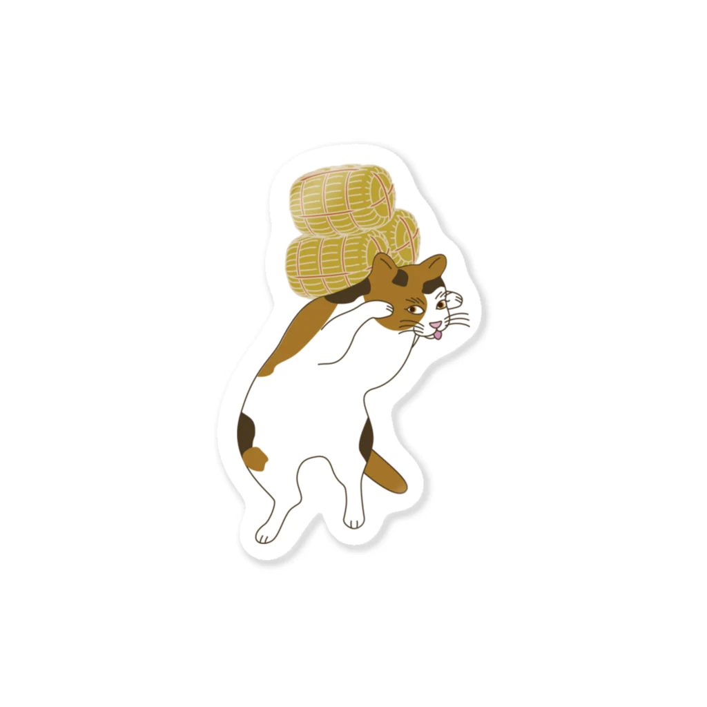 Amiの米俵三毛猫 Sticker