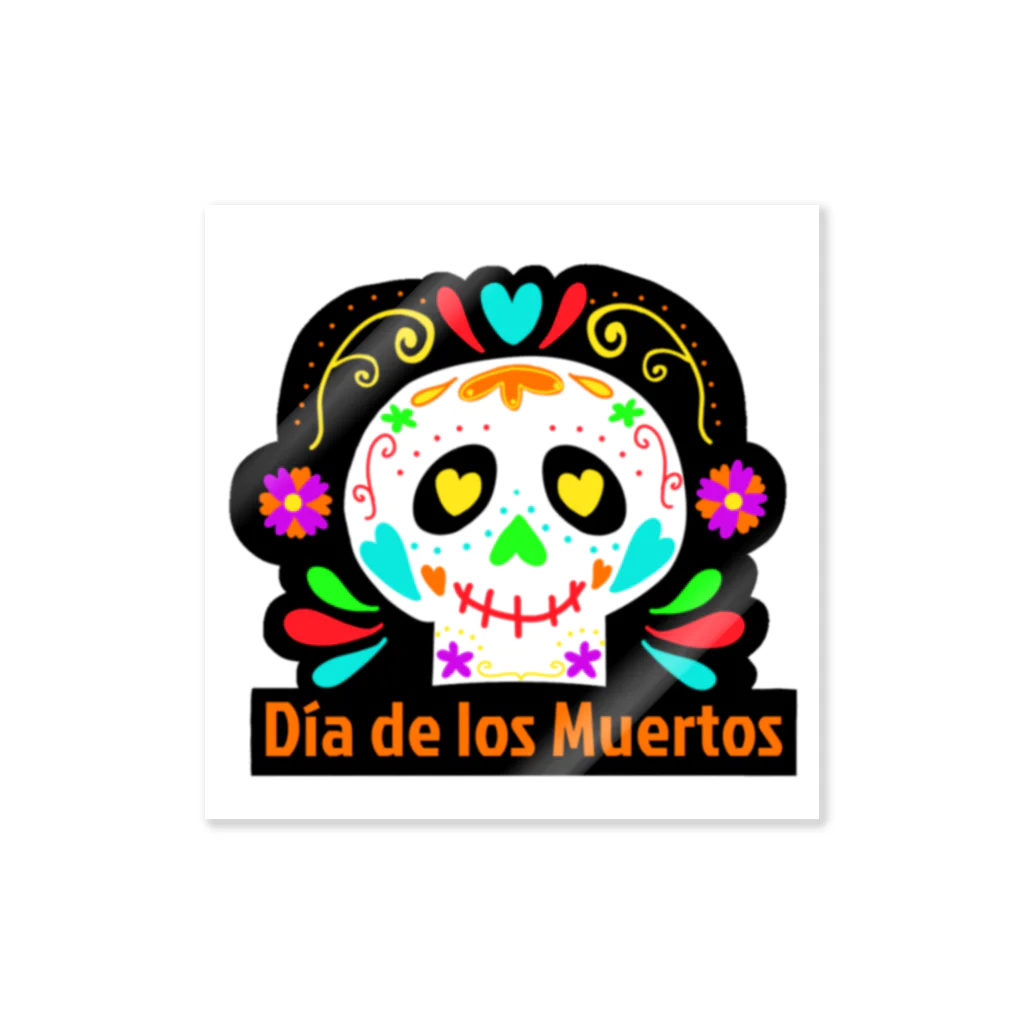 arcoirisのDia de los Muertos［calavera］ ステッカー