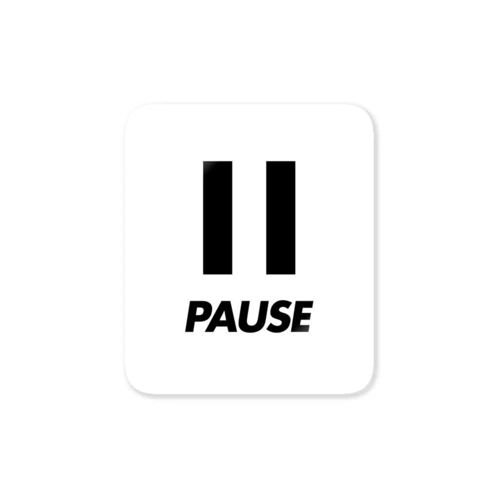 PAUSEのPAUSE ステッカー