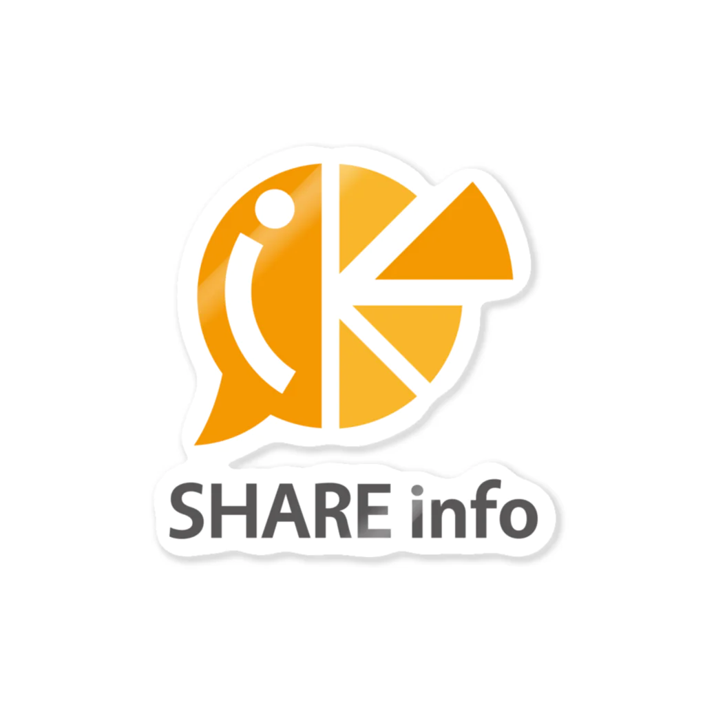 SHARE info オリジナルグッズストアのSHARE info ステッカー Sticker
