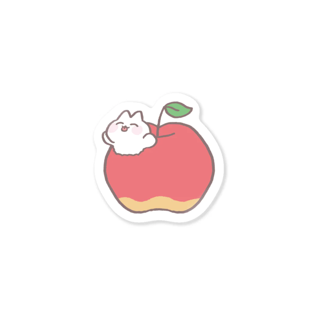 みずまめのりんごおねこ Sticker