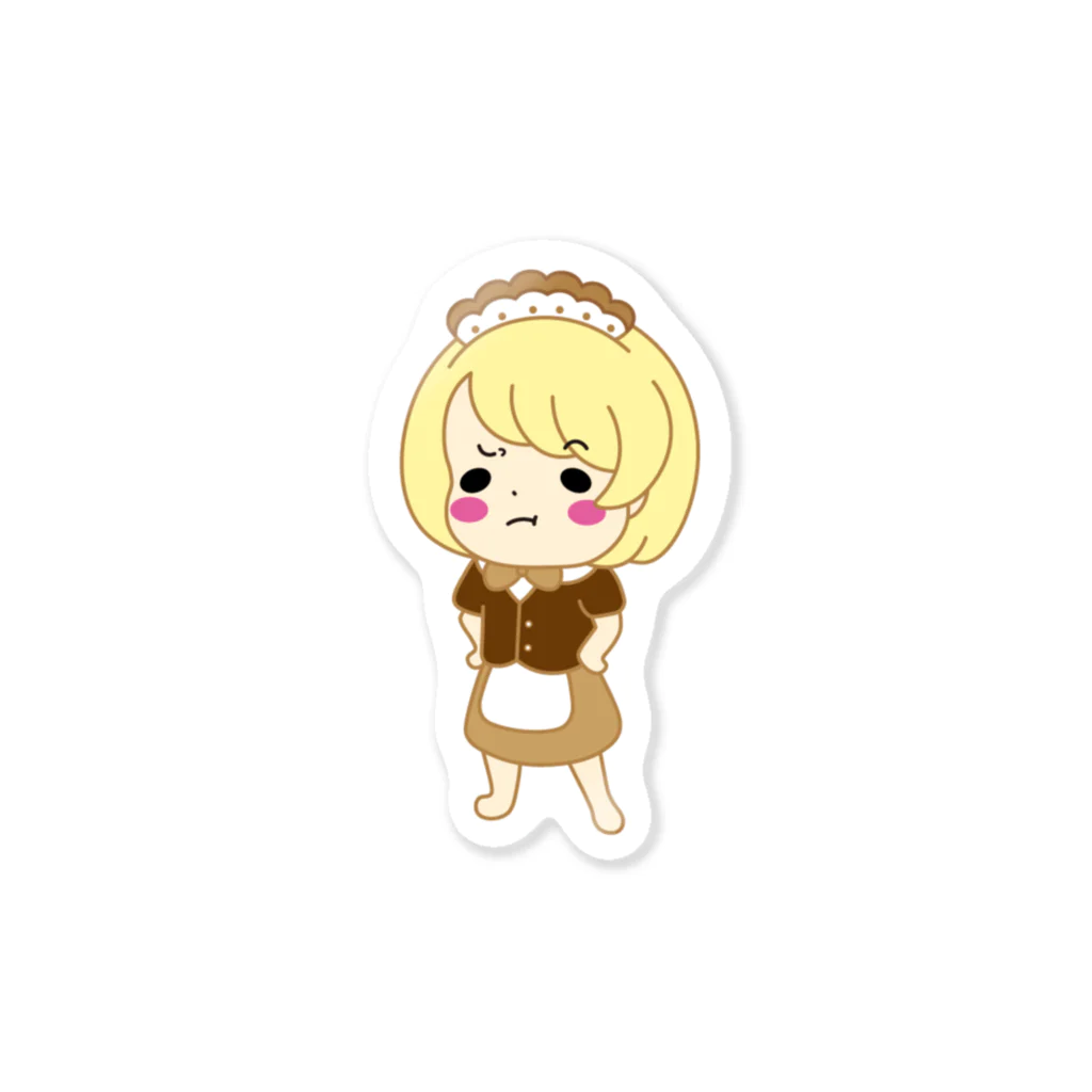 neco7tu(ねこなつ)のツンデレメイドちゃん Sticker