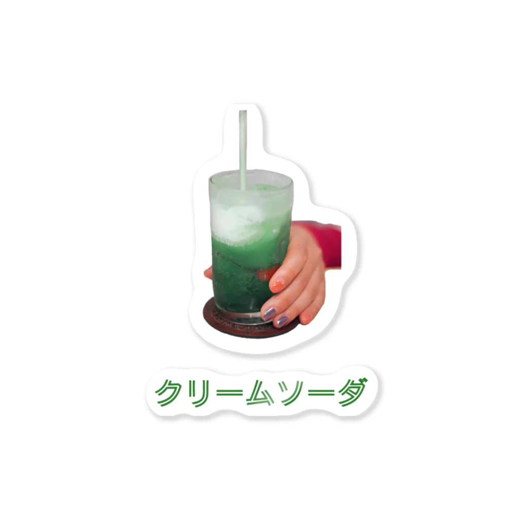 湯豆腐のクリームソーダ ステッカー