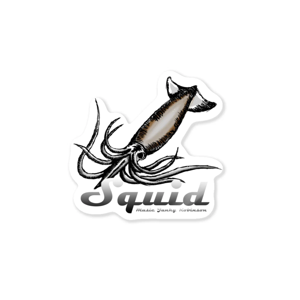 MusicJunkyのsquid(イカ） Sticker