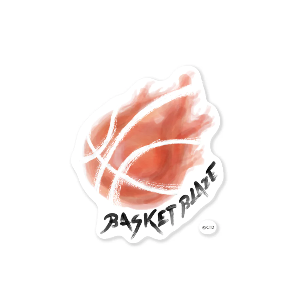 CTDesignのBASKET BLAZE ステッカー