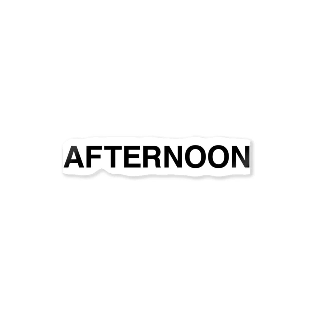 TOKYO LOGOSHOP 東京ロゴショップのAFTERNOON-アフタヌーン- ステッカー