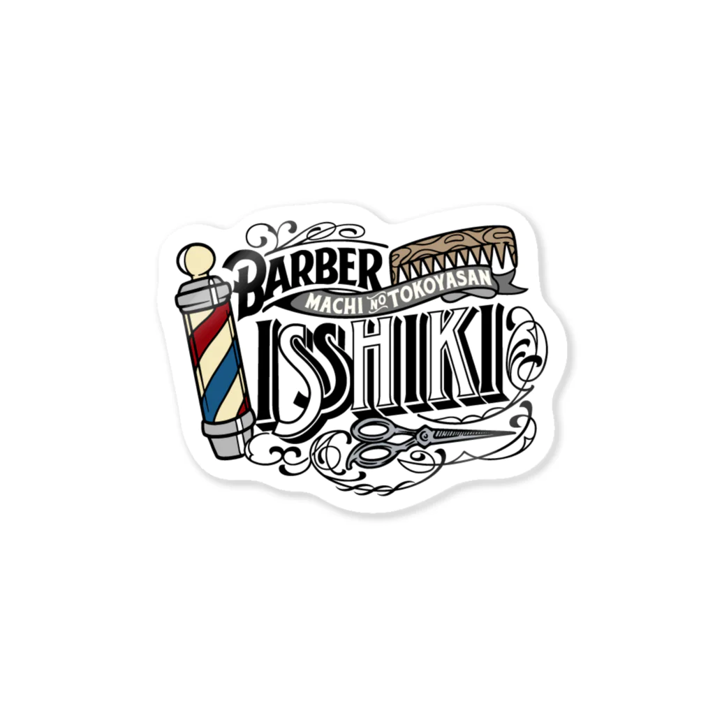 BARBERのBARBER ISSHIKI ステッカー