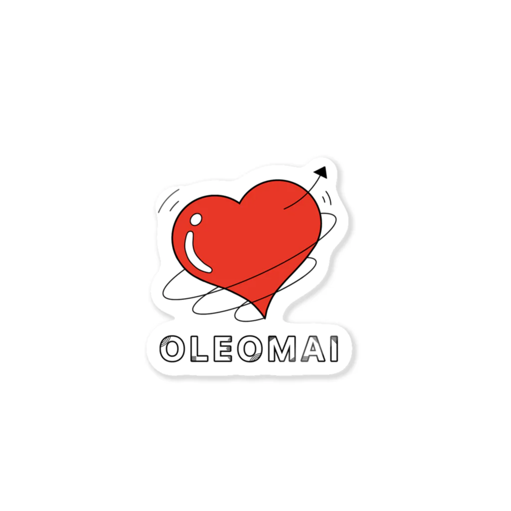 OLEOMAIのOLEOMAI ハートデザイン Sticker