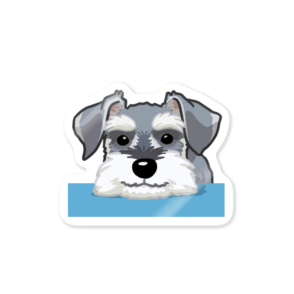 おてくるのミニチュア・シュナウザー /Miniature Schnauzer 18/40 Sticker