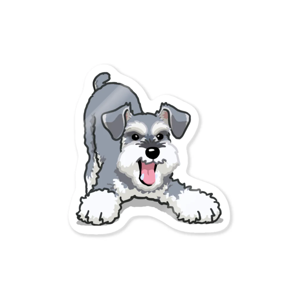 おてくるのミニチュア・シュナウザー /Miniature Schnauzer 29/40 Sticker