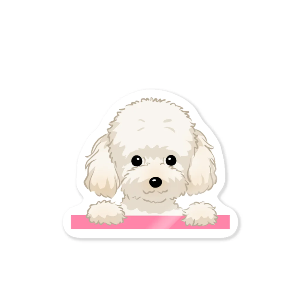 おてくるのトイ・プードル(クリーム)/Toy Poodle(Cream) 02/40 ステッカー