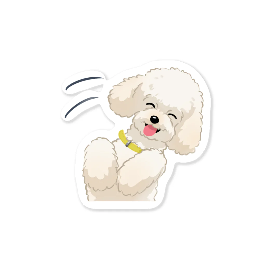 おてくるのトイ・プードル(クリーム)/Toy Poodle(Cream) 21/40 ステッカー