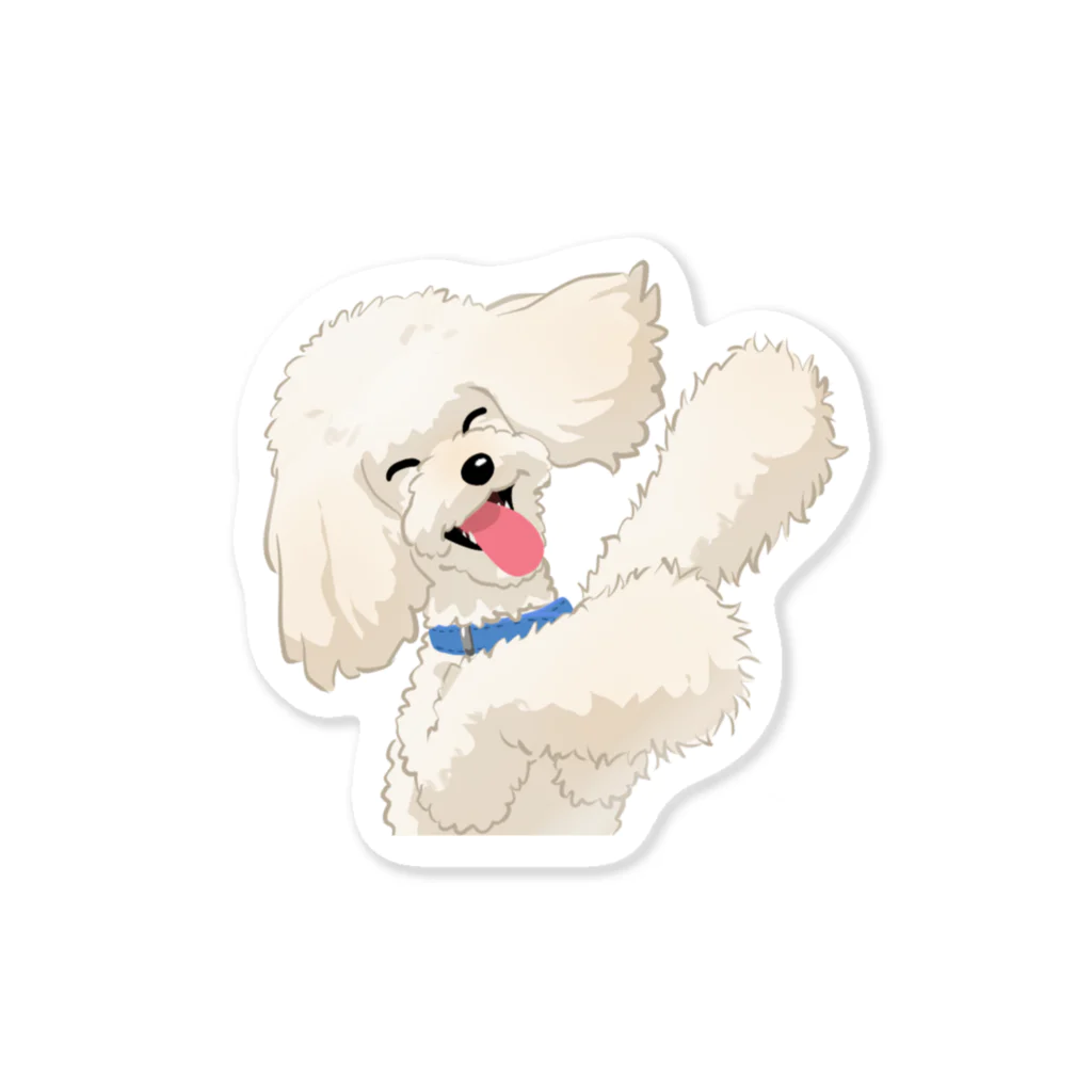 おてくるのトイ・プードル(クリーム)/Toy Poodle(Cream) 22/40 ステッカー