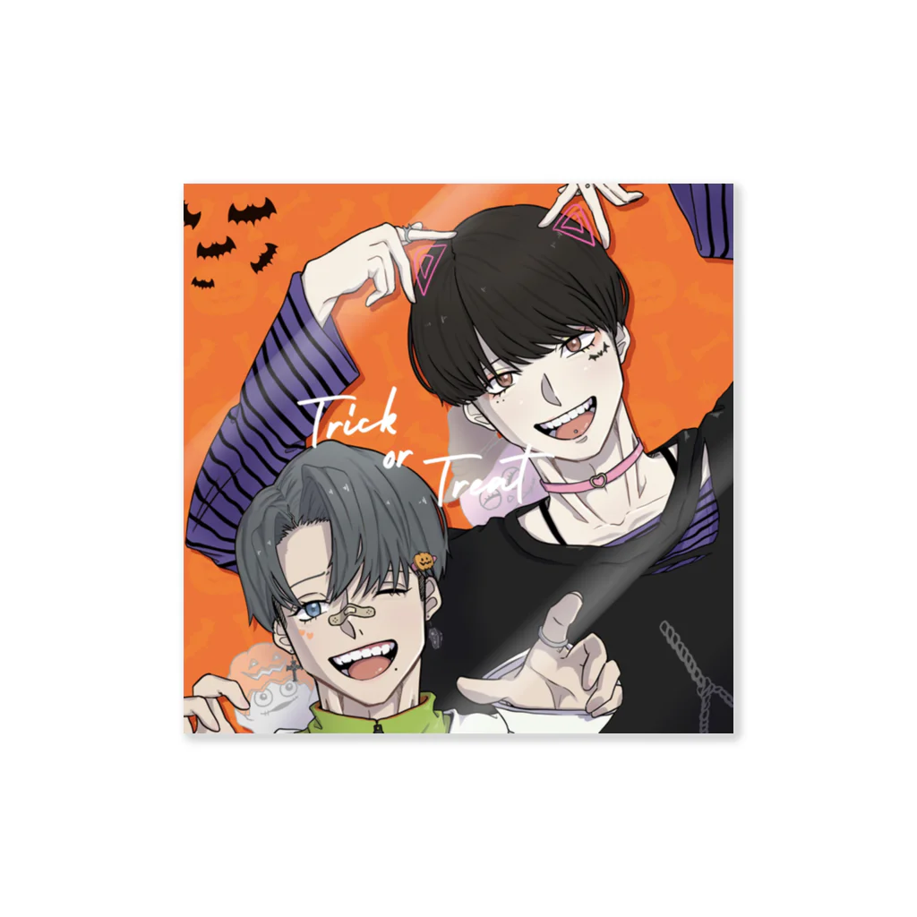 霙-みぞれ-のスクエアver.ハッピーハロウィン🎃2021  Sticker