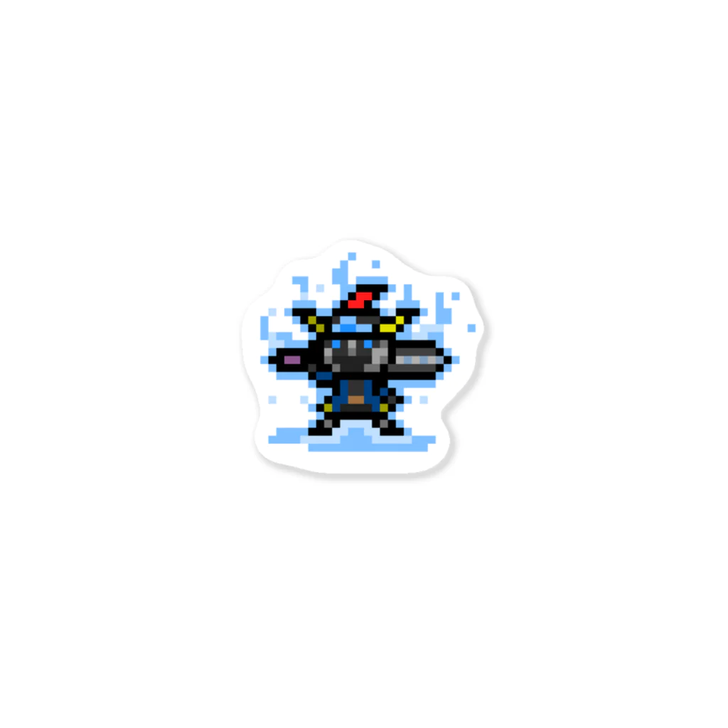 【ドット絵】ネコブレ商店の魔神ネコブレイバー ステッカー