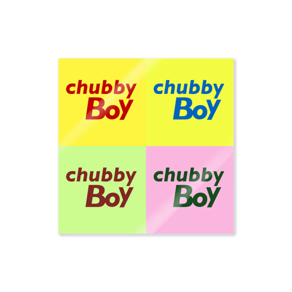 ___faceのchubby boy Sticker