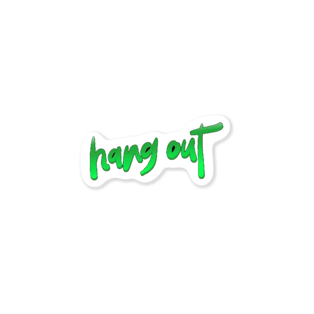 hang outのhang out ステッカー