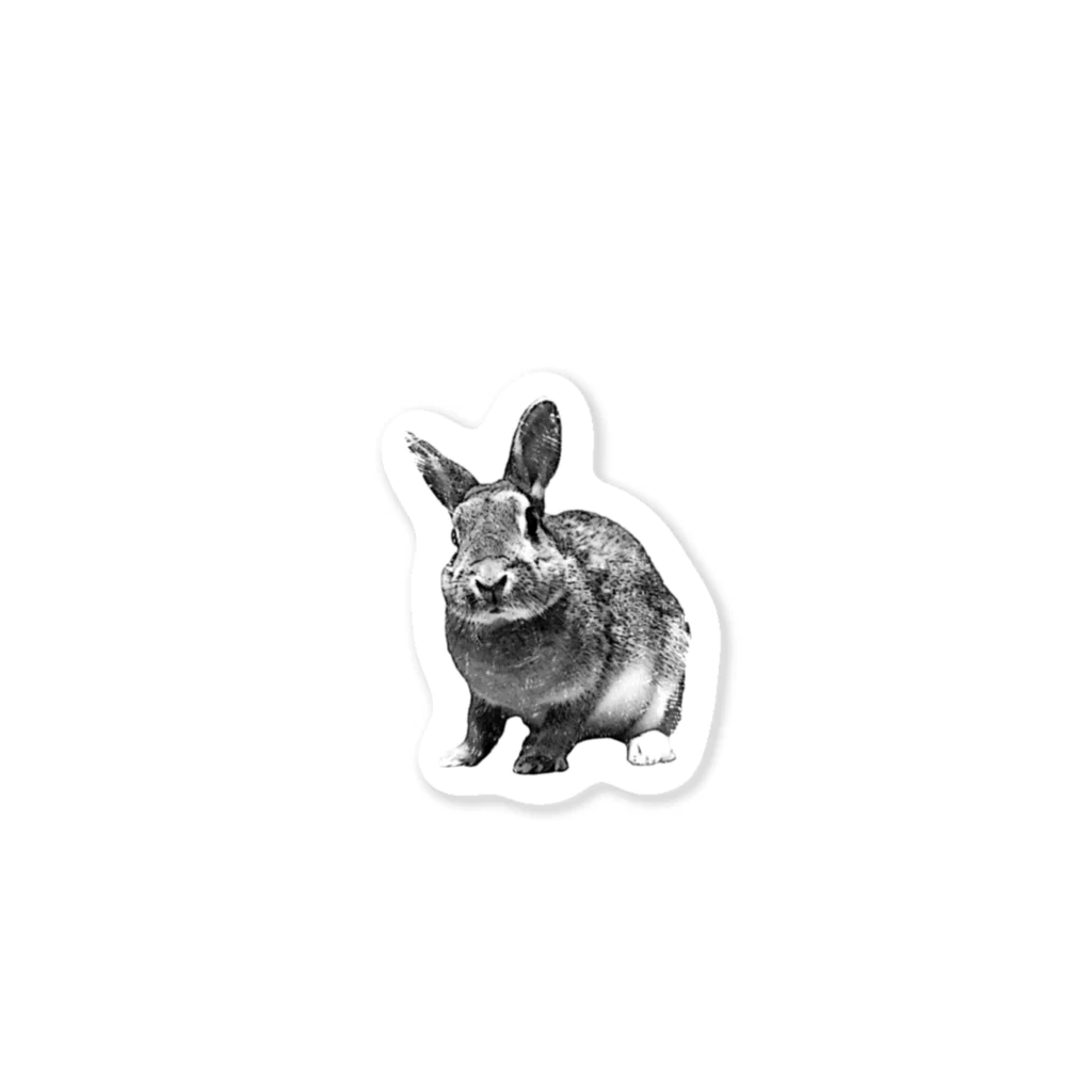 ミニウサギのむぎのミニウサギのむぎ Sticker