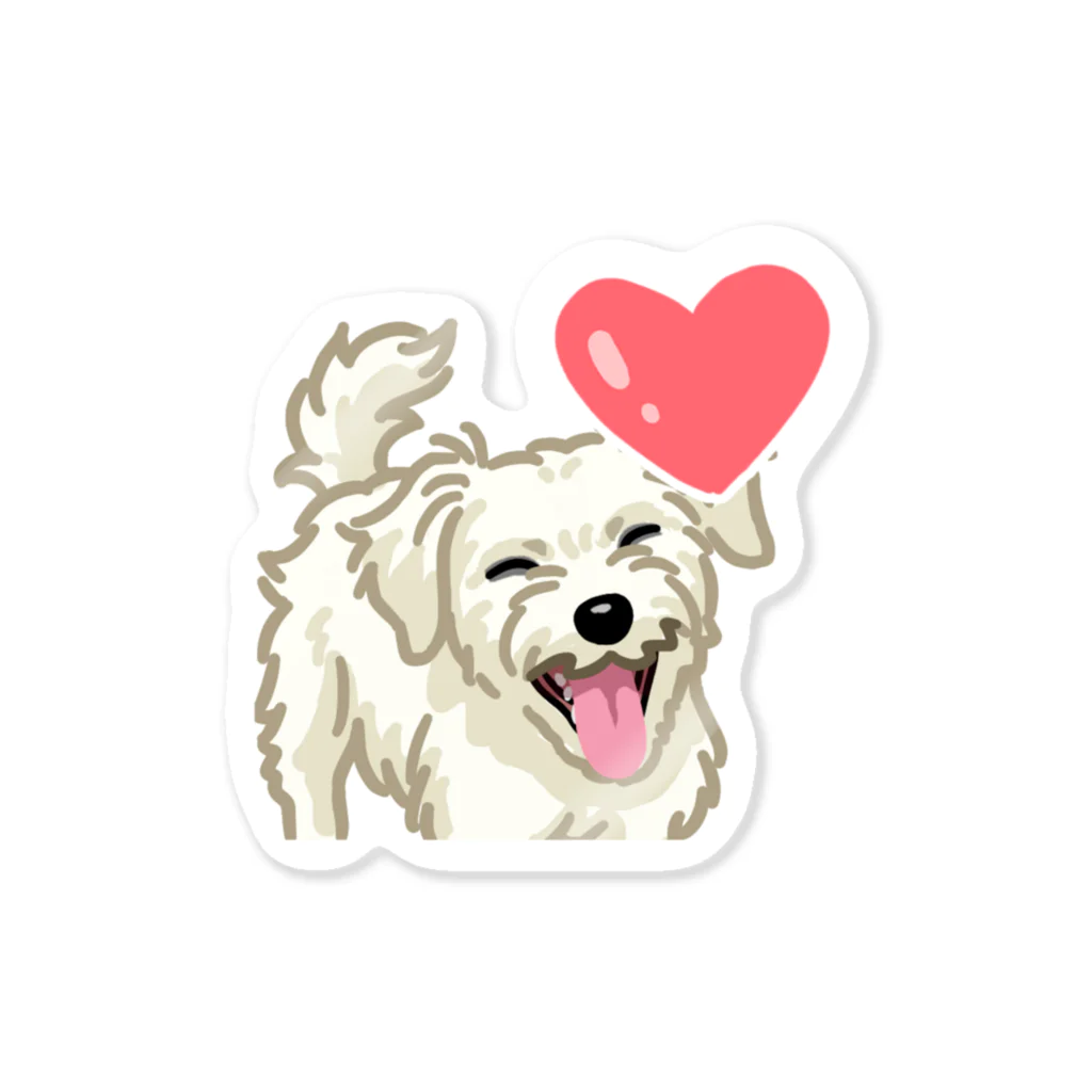 おてくるのジャック・ラッセル・テリア (ラフ/ホワイト)/Jack Russell Terrier(rough/white) 05/40 Sticker