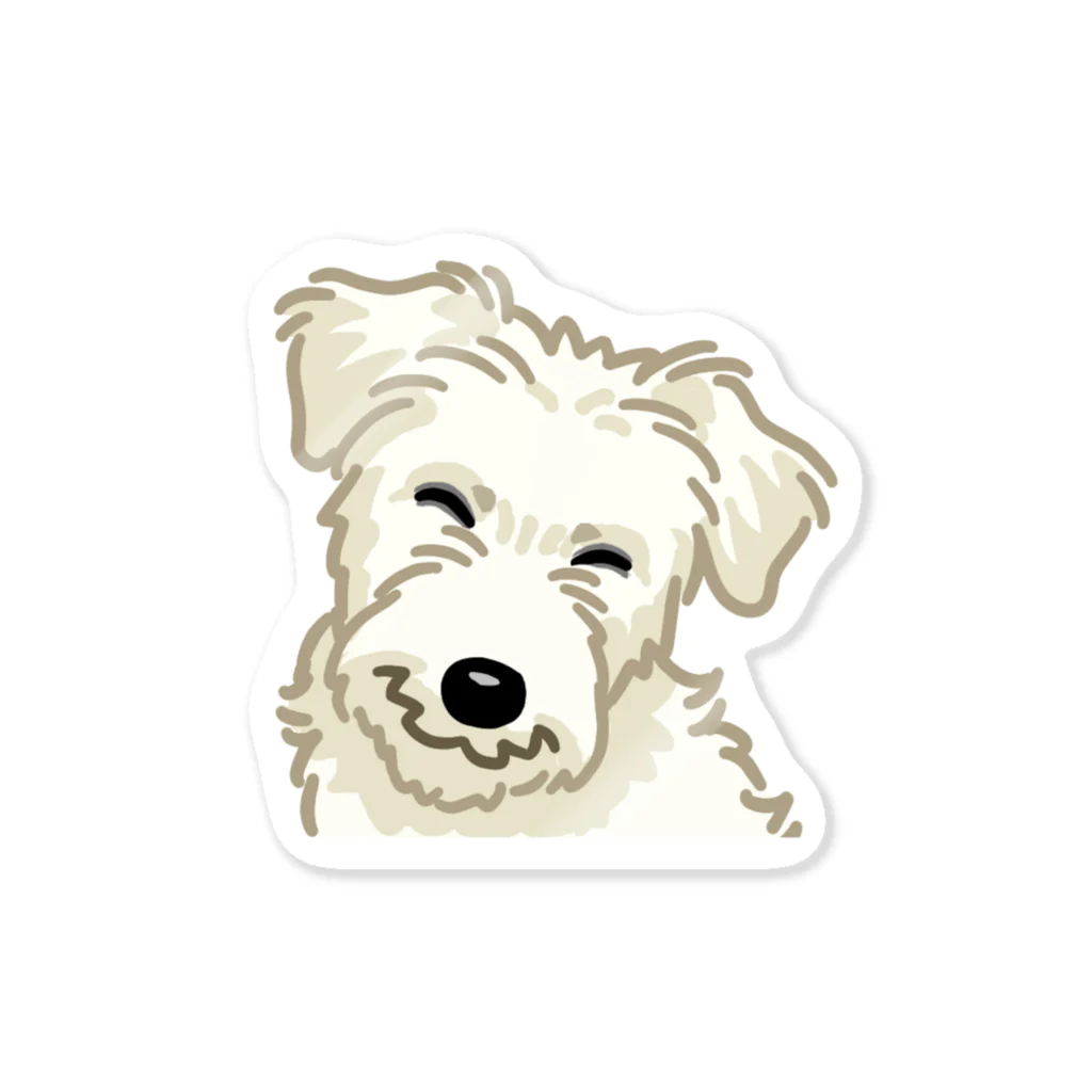 おてくるのジャック・ラッセル・テリア (ラフ/ホワイト)/Jack Russell Terrier(rough/white) 06/40 Sticker